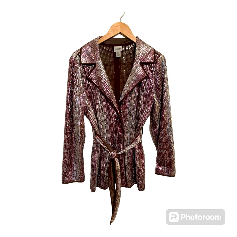 Chico's Ravishing sequence snake jacket
